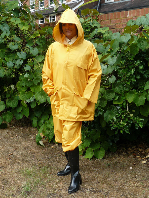 single texture rainwear