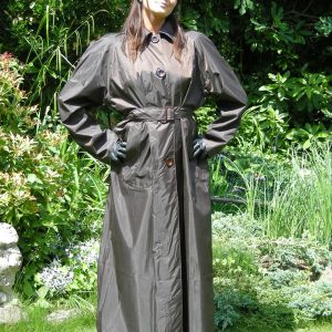 green rubber raincoat
