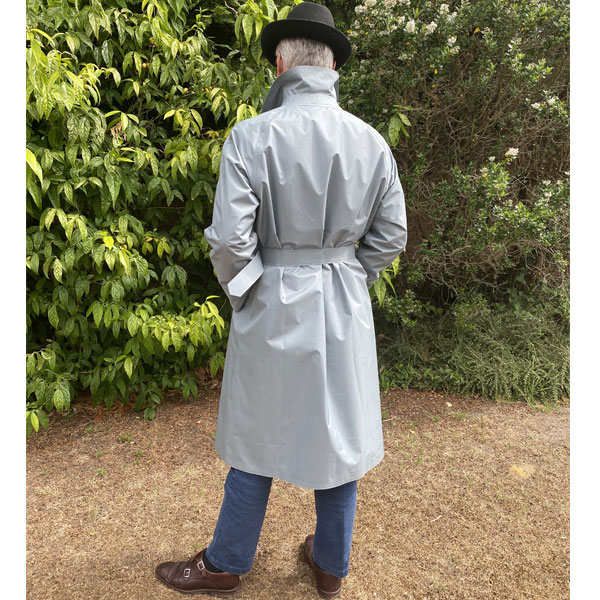 'Bespoke' Waterproof Single-Breasted Mackintosh - grey polyester ...